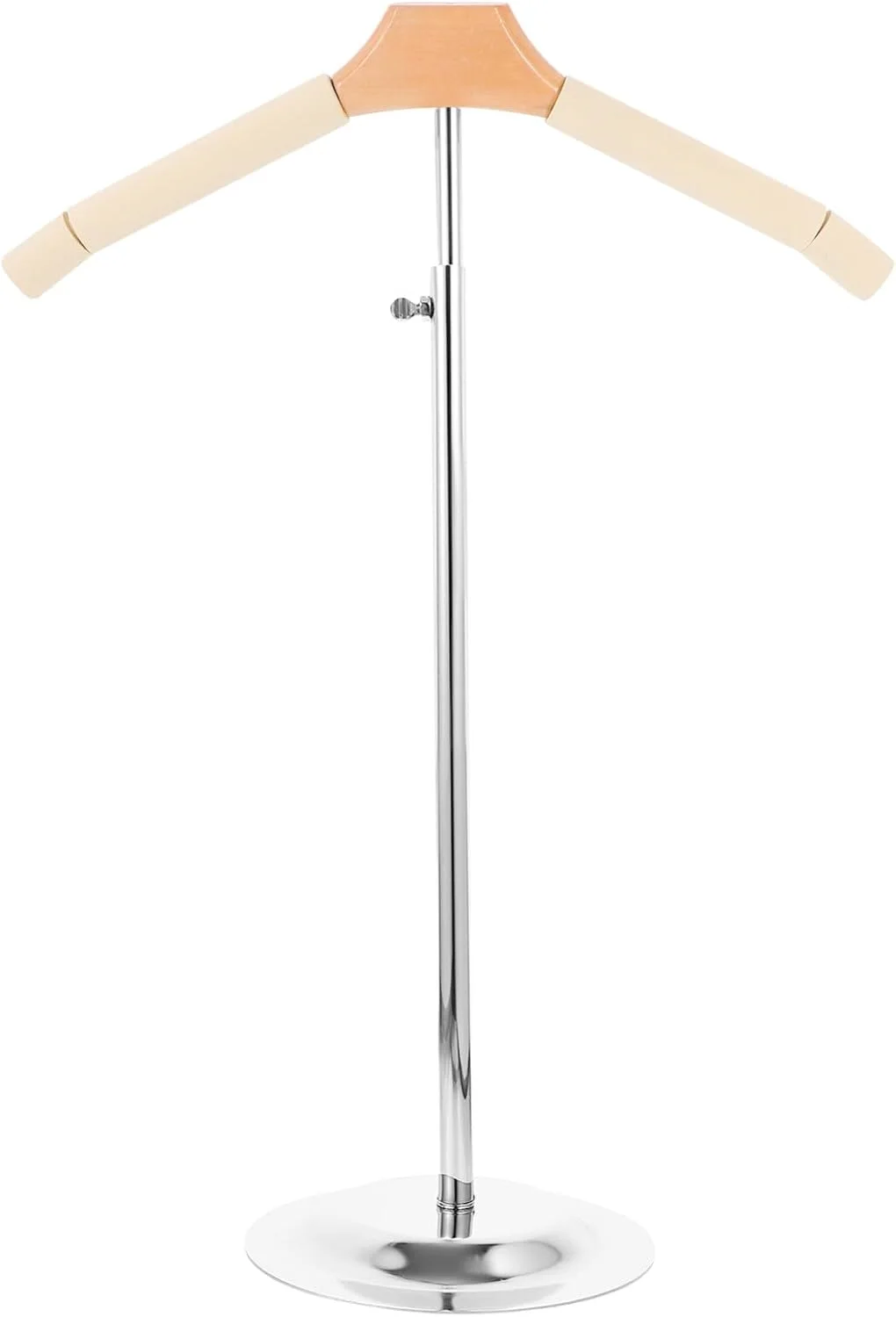 پایه شانه‌ای انعطاف‌پذیر Cabilock، استند فلزی نمایش تی‌شرت قابل تنظیم، رگال آویز لباس قابل حمل برای خشک کردن، اتو کردن و بخار دادن لباس، نگهدارنده کت