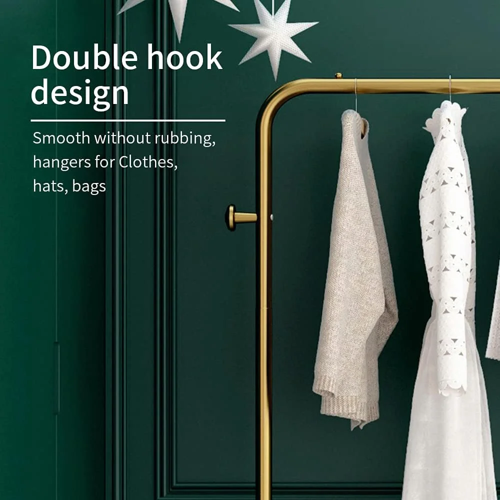 رگال لباس مدرن، استند آویز لباس فروشگاهی، رگال لباس ایستاده، مونتاژ آسان، طول 152 سانتی متر، لوله فولادی