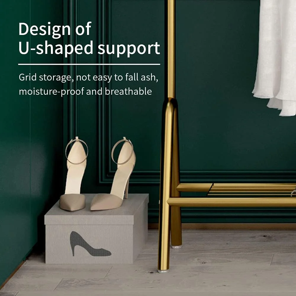 رگال لباس مدرن، استند آویز لباس فروشگاهی، رگال لباس ایستاده، مونتاژ آسان، طول 152 سانتی متر، لوله فولادی