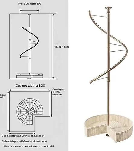 آویز گردان رختکن، رگال لباس گردان ۳۶۰ درجه کمد لباس، رگال چند منظوره گوشه رختکن، رگال شلوار گوشه، با قابلیت تنظیم ارتفاع (طلایی H۱۶۲)