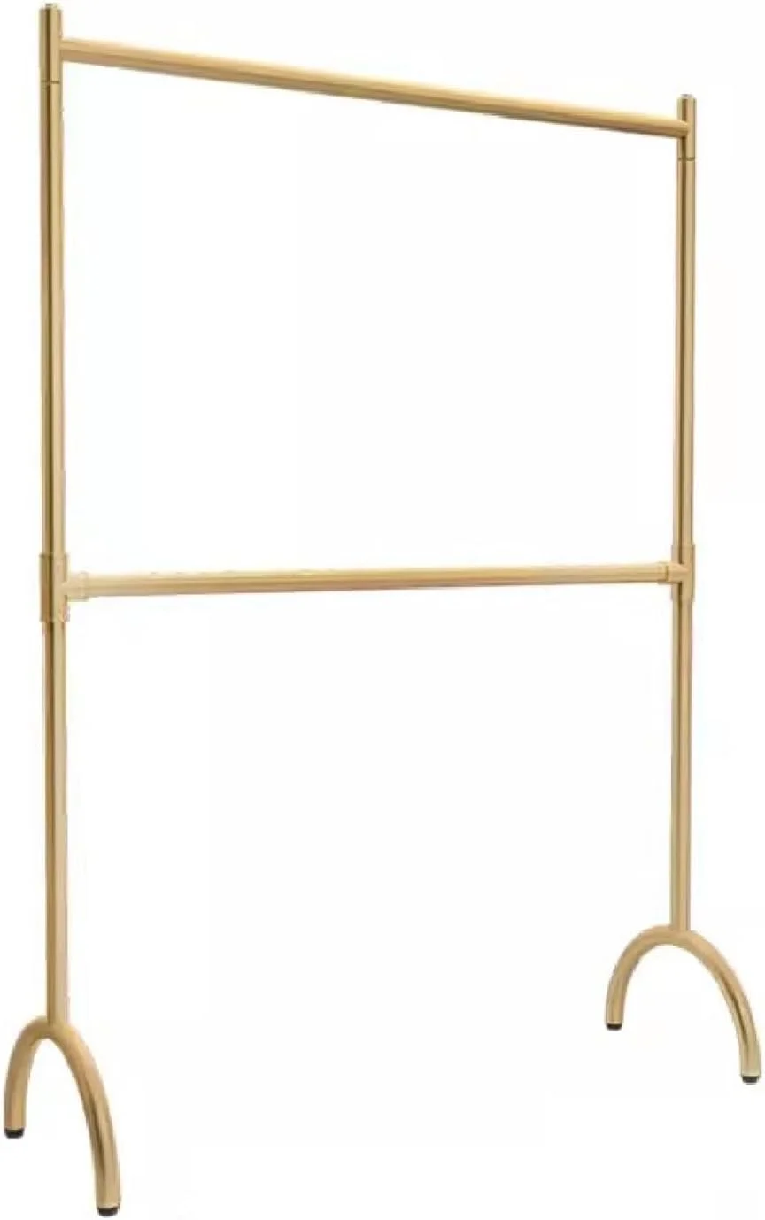 ریل لباس، رگال لباس فلزی، رگال لباس قابل حمل، سازمان دهنده رگال لباس فلزی، استند نمایشگاهی فروشگاه لباس بوتیک، ریل لباس اتاق خواب و اتاق نشیمن (سایز: 120x200 سانتی متر)