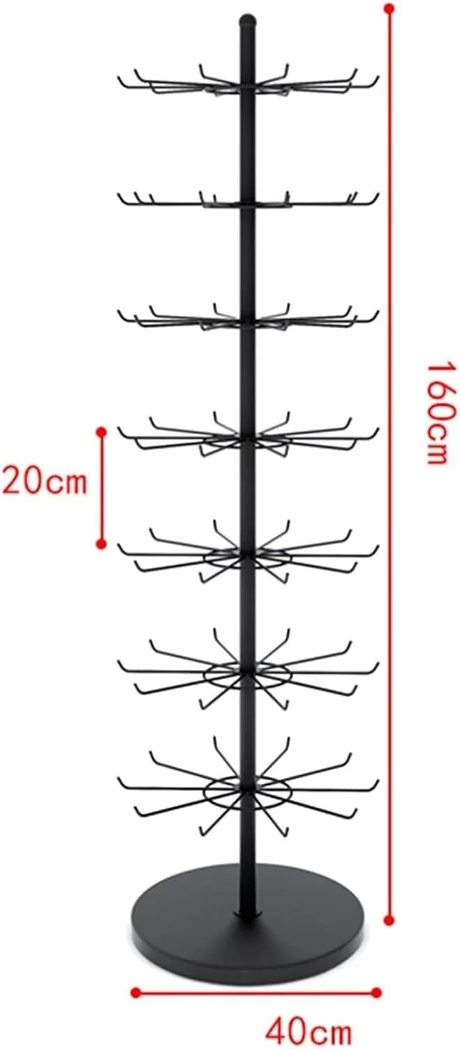 رگال لباس، استند نمایش جوراب، رگال چرخشی چند لایه ایستاده با پایه، رگال نمایش آویز جواهرات آهنی برای فروشگاه های لباس (طلایی، 5 لایه) رگال لباس، استند نمایش جوراب، رگال چرخشی چند لایه ایستاده با پایه، رگال نمایش آویز جواهرات آهنی برای فروشگاه های لباس (طلایی، 5 لایه)
