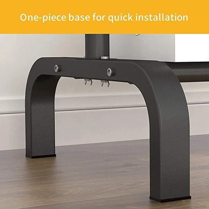 رگال لباس، رگال فلزی لباس با ریل دوبل و قفسه 2 طبقه برای نگهداری جعبه، کفش و چکمه، مناسب برای استفاده تجاری و چند منظوره در ورودی منزل، اداره و اتاق خواب (مشکی)