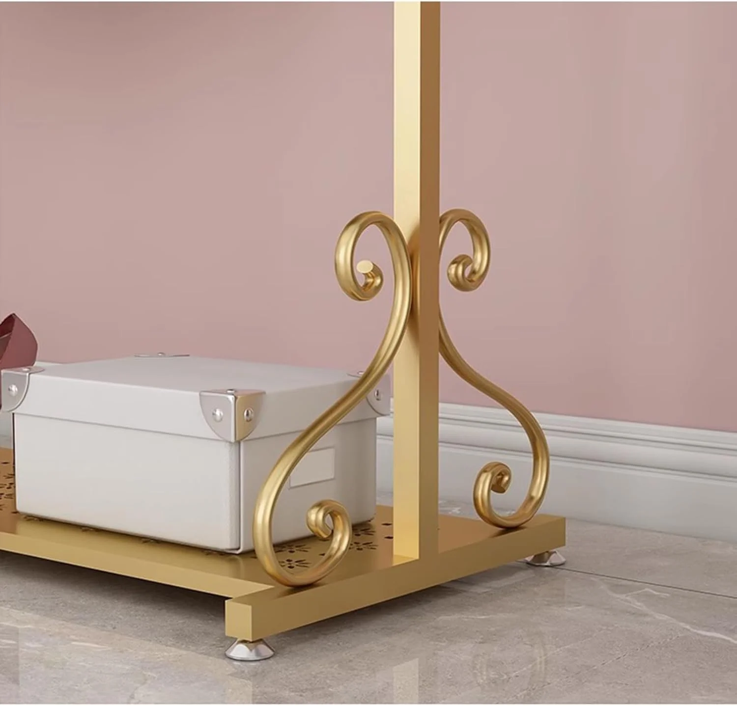 رگال لباس مدرن نوردیک مناسب اتاق خواب و بوتیک، سازمان دهنده آویز قابل حمل با 2 طبقه قفسه، ریل لباس صرفه جویی در فضا، رگال فلزی سنگین (100X40X158) رگال لباس مدرن نوردیک مناسب اتاق خواب و بوتیک، سازمان دهنده آویز قابل حمل با 2 طبقه قفسه، ریل لباس صرفه جویی در فضا، رگال فلزی سنگین (100X40X158)