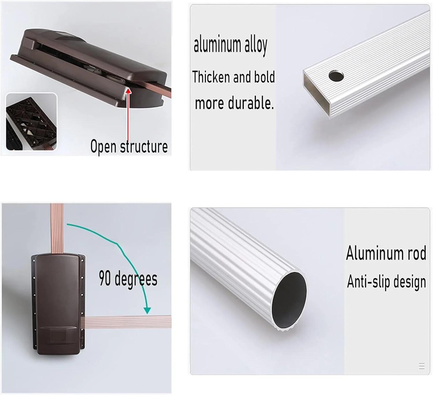میله آویز لباس تاشو و کشویی کمد، سیستم سازماندهی ریل بالابر کمد لباس، چوب لباسی خوابگاهی، میله سخت افزاری کمد، قفسه مرتب سازی لباس، B-45-60cm