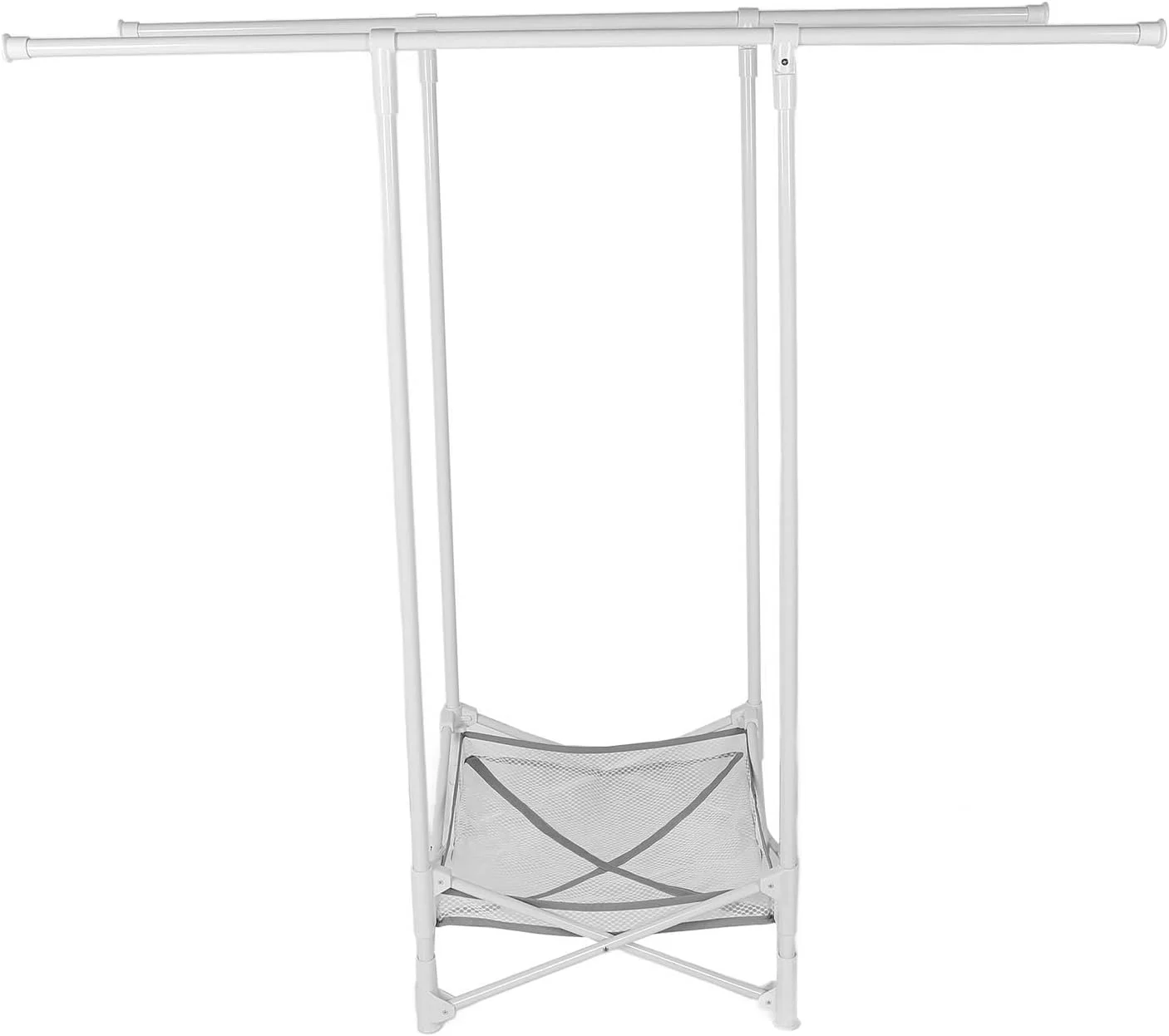 رخت آویز ایستاده تاشو، رخت آویز فلزی چند منظوره با قابلیت افزایش طول، طراحی یکپارچه و صرفه جویی در فضا به همراه صفحه توری، مناسب برای منزل و بالکن رخت آویز ایستاده تاشو، رخت آویز فلزی چند منظوره با قابلیت افزایش طول، طراحی یکپارچه و صرفه جویی در فضا به همراه صفحه توری، مناسب برای منزل و بالکن