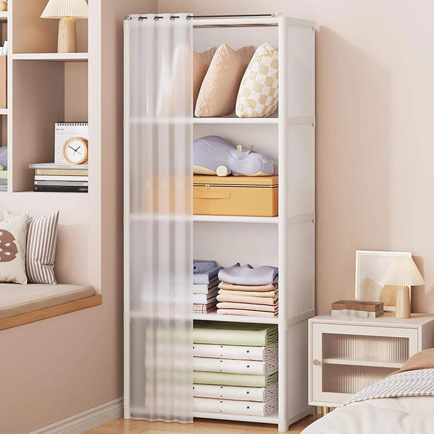 کمد لباس جادار و قفسه لباس سنگین | قفسه لباس بادوام برای لباس های تاشده، کت