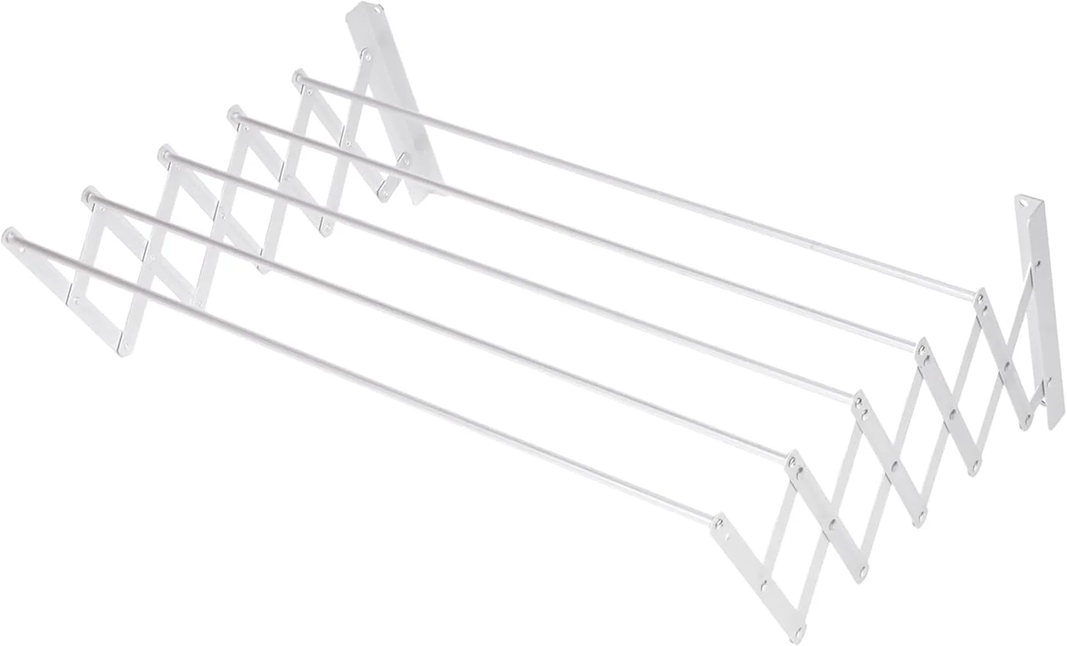 آویز لباس تاشو دیواری 80 سانتی متری مناسب منزل - رخت آویز آکاردئونی تاشو برای استفاده در داخل و خارج از منزل - بند رخت استیل ضد زنگ صرفه جویی در فضا برای حوله و لباس آویز لباس تاشو دیواری 80 سانتی متری مناسب منزل - رخت آویز آکاردئونی تاشو برای استفاده در داخل و خارج از منزل - بند رخت استیل ضد زنگ صرفه جویی در فضا برای حوله و لباس