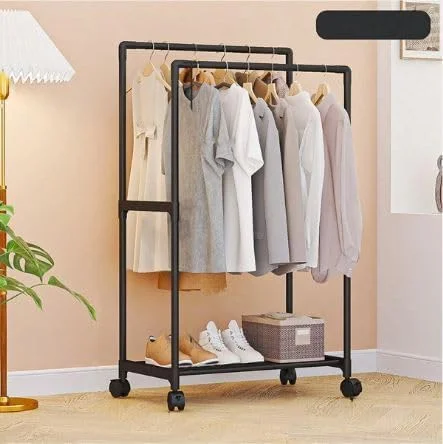 ارگانایزر لباس و کفش قابل حمل FITTO با چرخ - قفسه ذخیره سازی چند منظوره متحرک برای کفش و لباس، با چرخ های غلتکی برای حرکت آسان، ایده آل برای اتاق خواب، خوابگاه و ورودی ها ارگانایزر لباس و کفش قابل حمل FITTO با چرخ - قفسه ذخیره سازی چند منظوره متحرک برای کفش و لباس، با چرخ های غلتکی برای حرکت آسان، ایده آل برای اتاق خواب، خوابگاه و ورودی ها