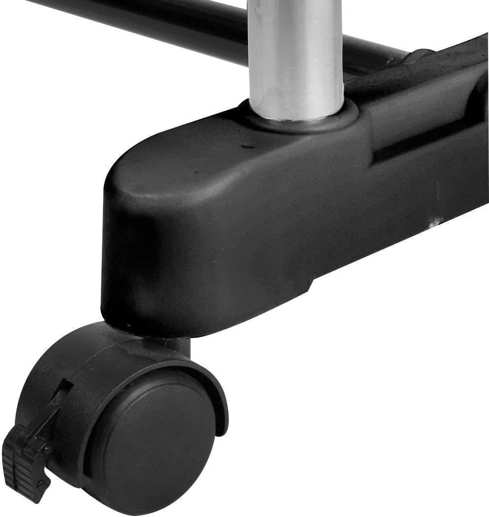 رخت آویز استیل تک میله ای FEND، رخت آویز متحرک، ریل لباس استیل با قابلیت تنظیم ارتفاع رخت آویز استیل تک میله ای FEND، رخت آویز متحرک، ریل لباس استیل با قابلیت تنظیم ارتفاع