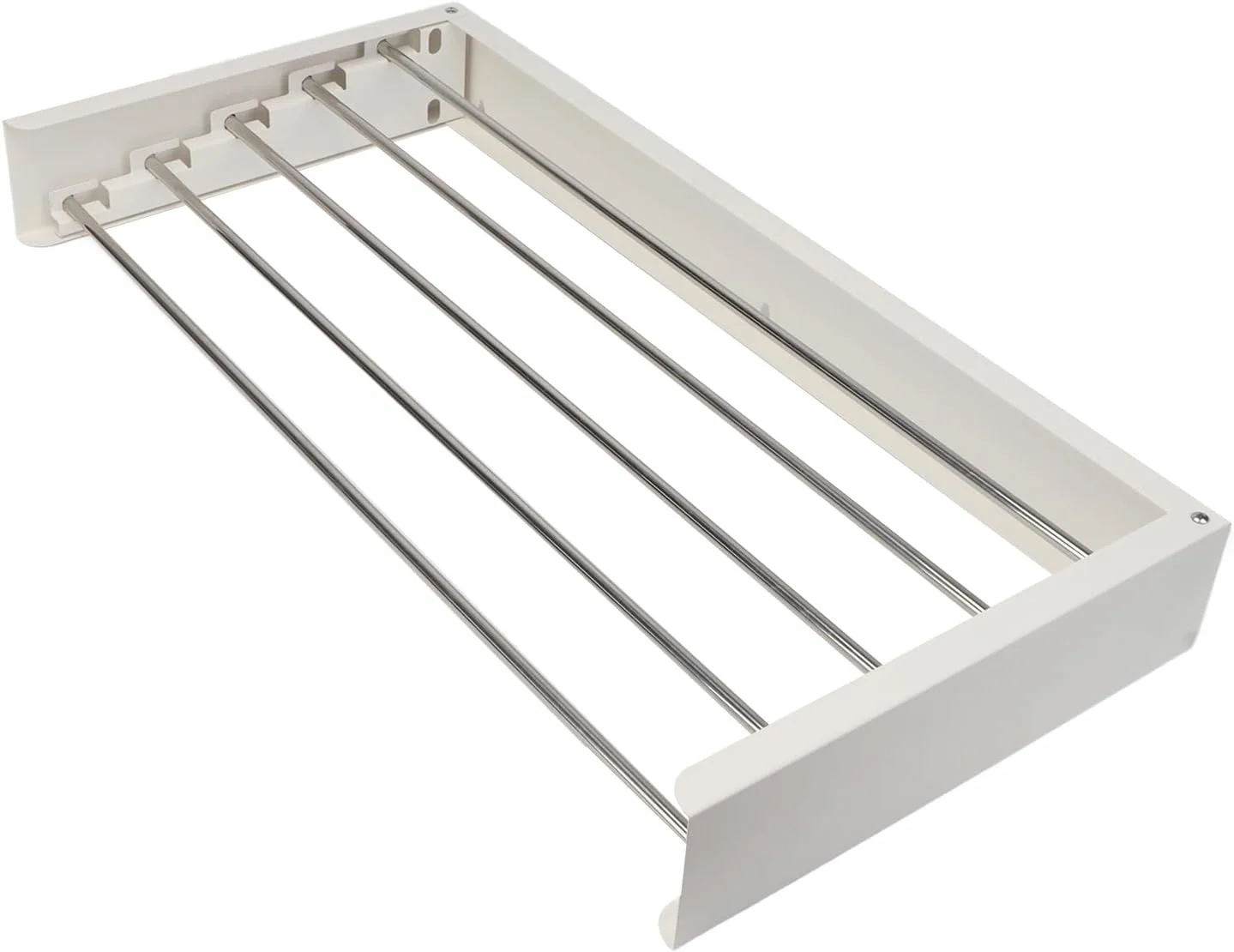 رخت آویز تاشو دیواری فوچوکی، با ظرفیت بارگیری سنگین 50 کیلوگرم، صرفه جویی در فضا، مناسب برای خشک کردن لباس در بالکن و فضای داخلی