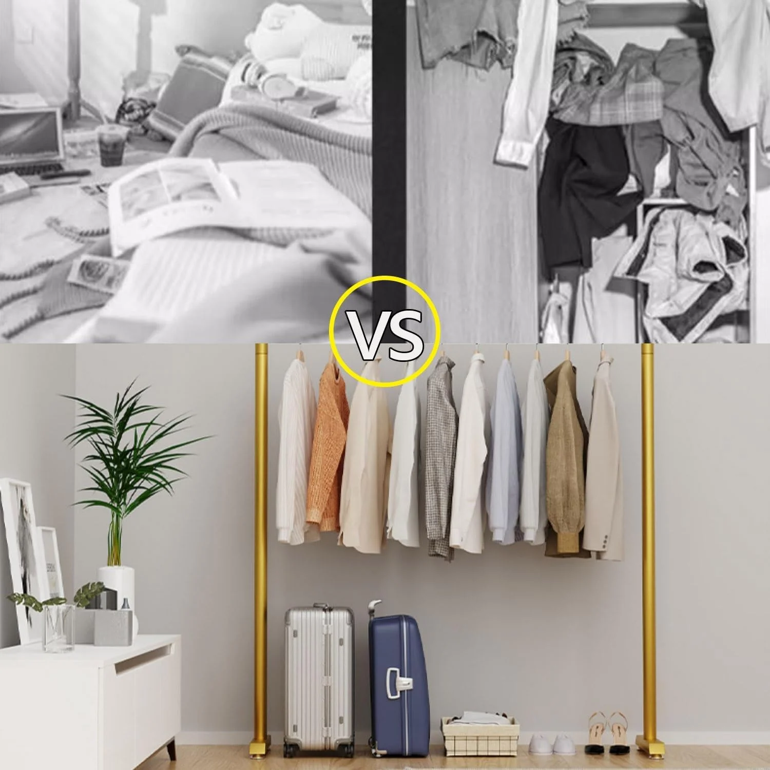 رگال لباس ایستاده، رگال لباس فلزی تک ردیفه برای آویزان کردن لباس، سازمان دهنده لباس برای اتاق خواب منزل و رختشویی، پایه های قابل تنظیم، طلایی (رنگ: طلایی، سایز: 100 سانتی متر/39 اینچ) رگال لباس ایستاده، رگال لباس فلزی تک ردیفه برای آویزان کردن لباس، سازمان دهنده لباس برای اتاق خواب منزل و رختشویی، پایه های قابل تنظیم، طلایی (رنگ: طلایی، سایز: 100 سانتی متر/39 اینچ)