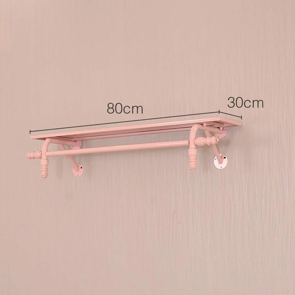 استند نمایش لباس دیواری فلزی، استند نمایش فروشگاهی مینیمالیستی صورتی، رگال لباس تجاری سنگین، برای لباس کودکان، B80cm استند نمایش لباس دیواری فلزی، استند نمایش فروشگاهی مینیمالیستی صورتی، رگال لباس تجاری سنگین، برای لباس کودکان، B80cm