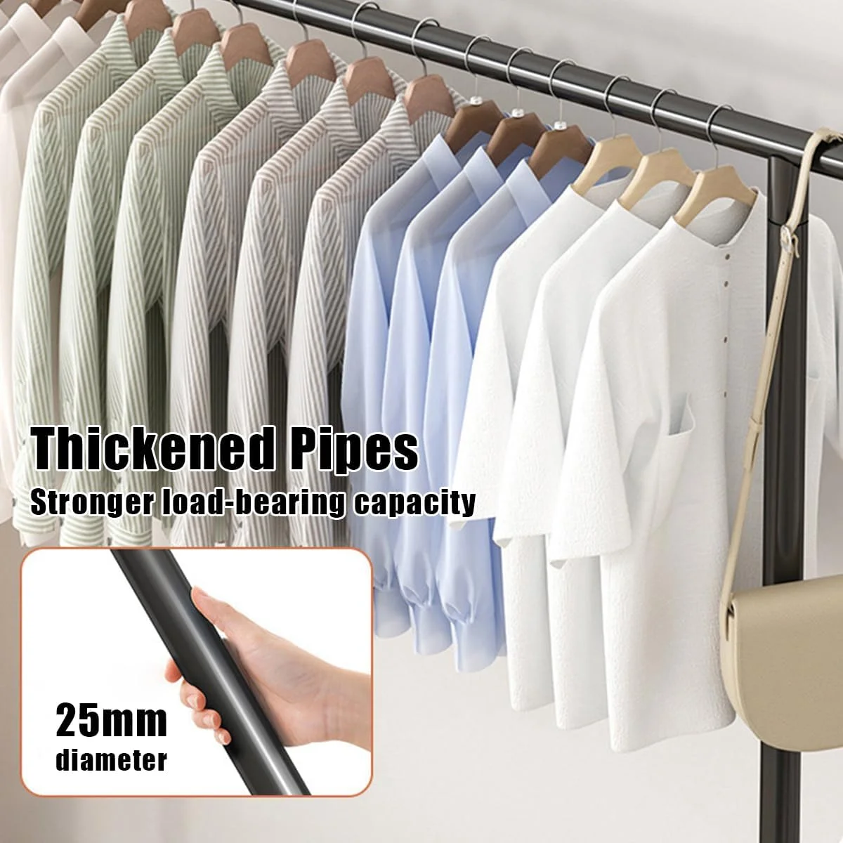 رگال لباس دو میله ای، استند فلزی آویز لباس با چرخ، رگال لباس ایستاده و مقاوم، ارگنایزر لباس با ظرفیت بالا به همراه قفسه کفش برای اتاق خواب، راهرو، ورودی (120 سانتی متر) رگال لباس دو میله ای، استند فلزی آویز لباس با چرخ، رگال لباس ایستاده و مقاوم، ارگنایزر لباس با ظرفیت بالا به همراه قفسه کفش برای اتاق خواب، راهرو، ورودی (120 سانتی متر)