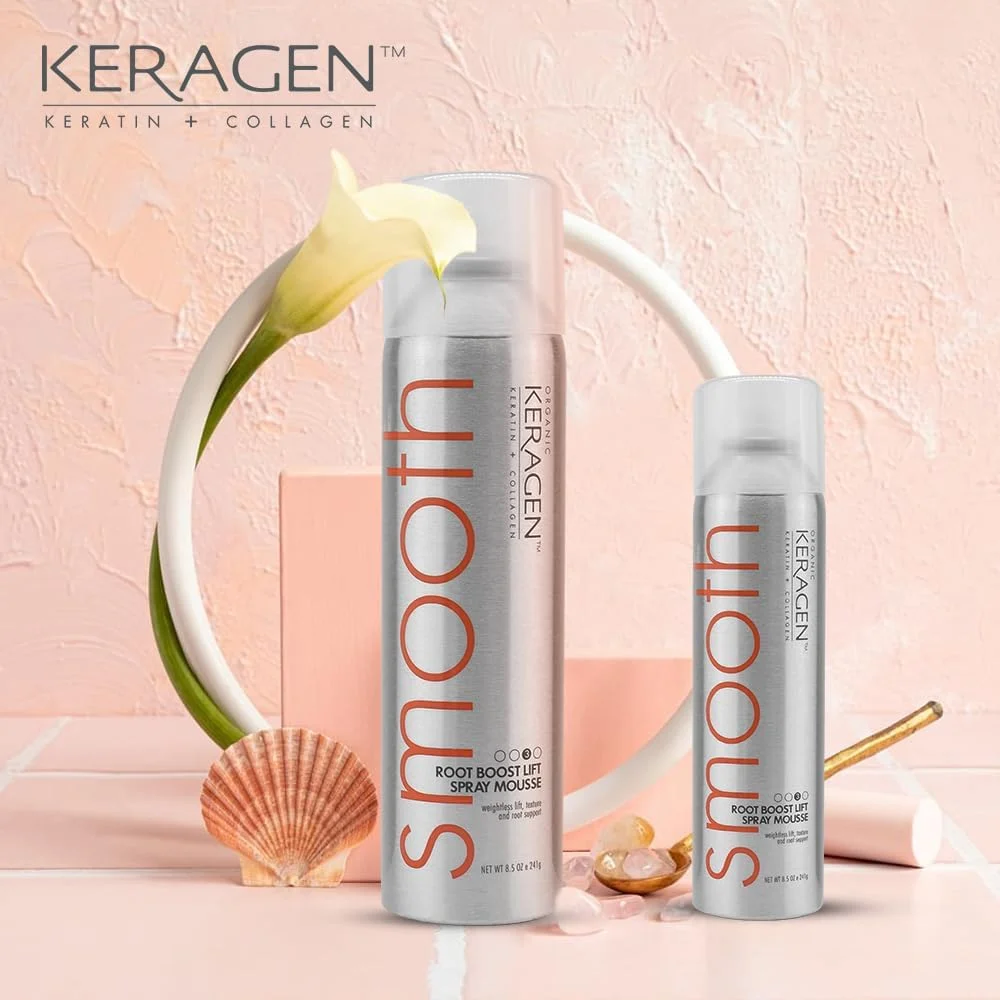 موس اسپری حجم دهنده و لیفت کننده ریشه مو کراتین و کلاژن کرژن، 241 گرم موس اسپری حجم دهنده و لیفت کننده ریشه مو کراتین و کلاژن کرژن، 241 گرم
