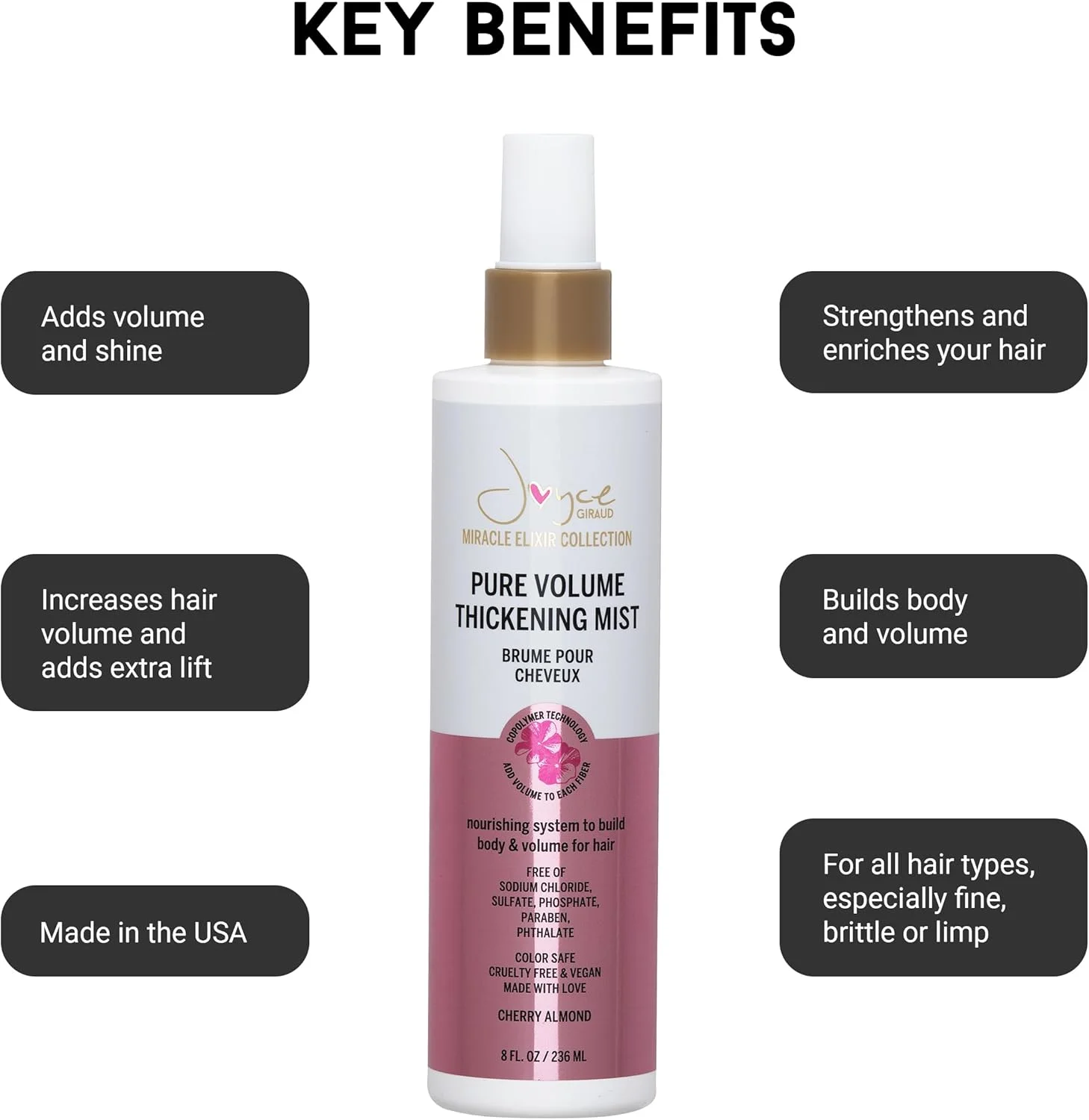 مجموعه اکسیر معجزه آسا جویس ژیرود، اسپری حجم دهنده و ضخیم کننده - افزایش حجم و درخشندگی، تقویت و غنی سازی مو مجموعه اکسیر معجزه آسا جویس ژیرود، اسپری حجم دهنده و ضخیم کننده - افزایش حجم و درخشندگی، تقویت و غنی سازی مو