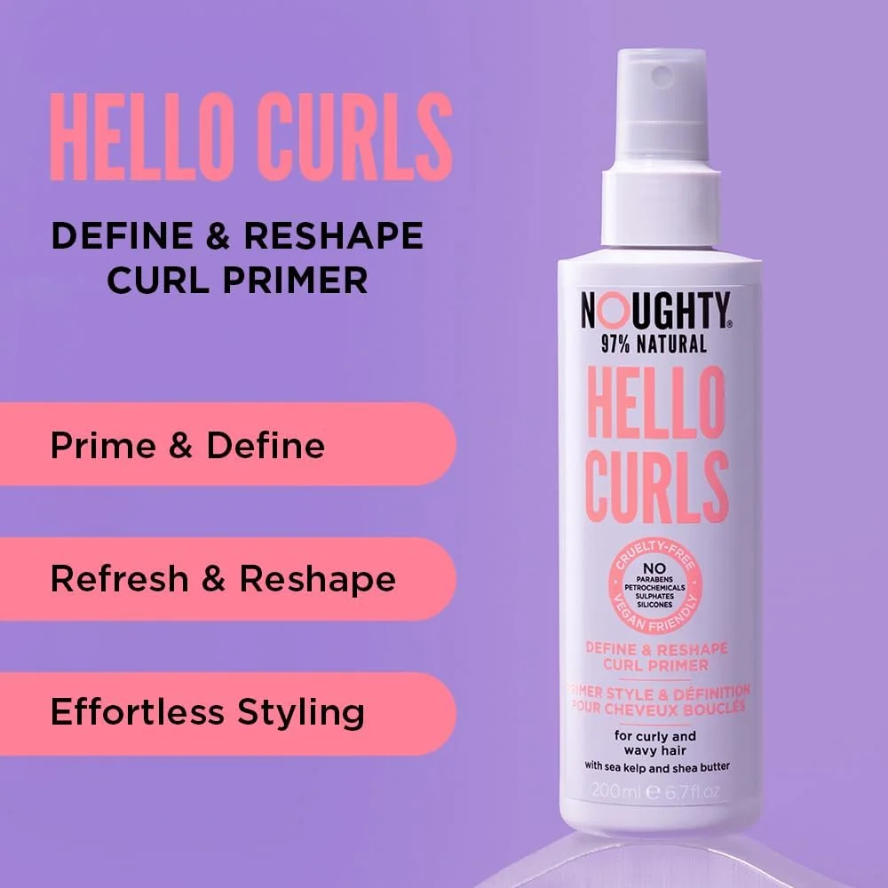 اسپری پرایمر موی فر Noughty Natural Hello Curls، حجم ۲۰۰ میلی لیتر اسپری پرایمر موی فر Noughty Natural Hello Curls، حجم ۲۰۰ میلی لیتر
