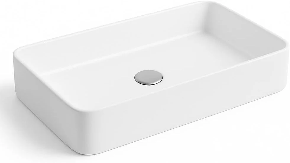 روشویی روکار کُنیگ، 610x340x110 میلی‌متر، سفید مات