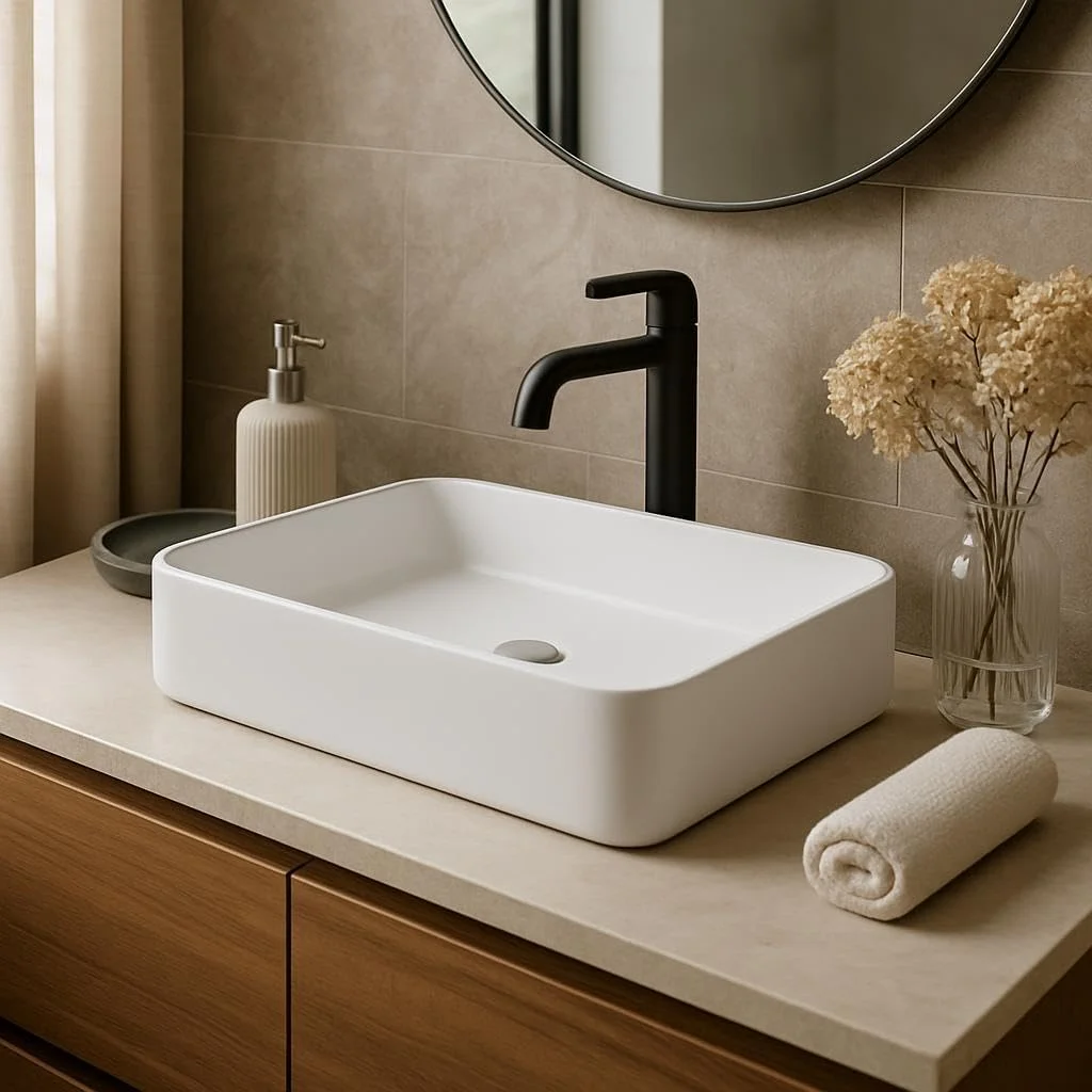 روشویی روکار کُنیگ، 610x340x110 میلیمتر، سفید مات روشویی روکار کُنیگ، 610x340x110 میلیمتر، سفید مات