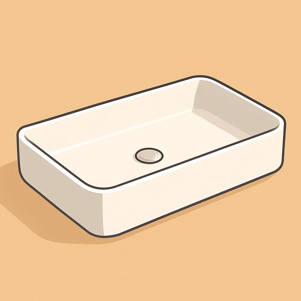 روشویی روکار کُنیگ، 610x340x110 میلیمتر، سفید مات روشویی روکار کُنیگ، 610x340x110 میلیمتر، سفید مات