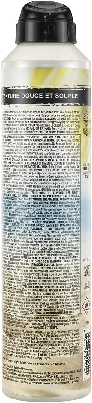 اسپری حالت دهنده مو SexyHair Texture High Tide، 236 میلی لیتر | حفظ درخشش طبیعی | مقاوم در برابر رطوبت تا 24 ساعت | مناسب برای انواع مو