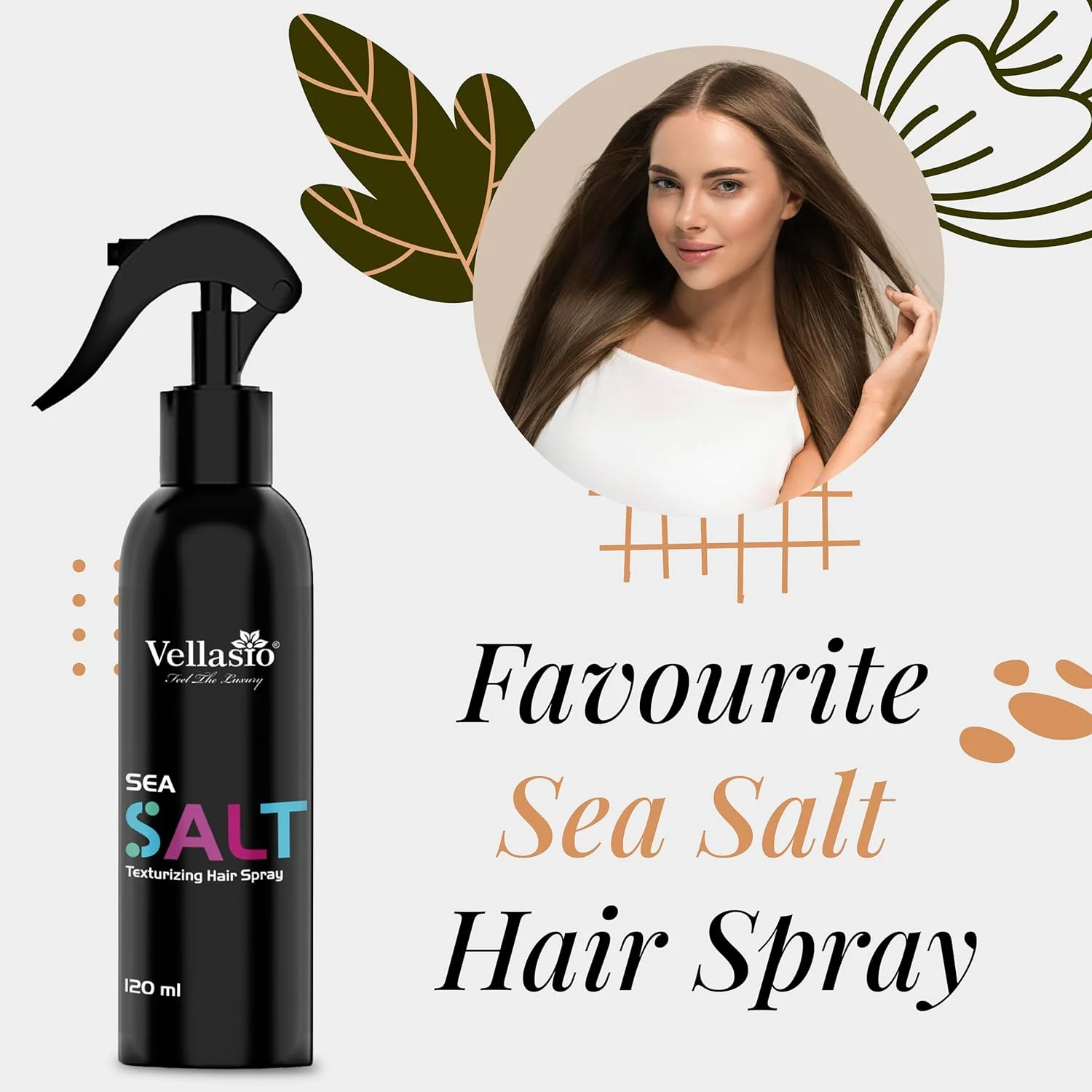 اسپری نمک دریایی ولاسیو 120 میلی لیتر برای حجم فوری و بافت موی پرپشت و صاف اسپری نمک دریایی ولاسیو 120 میلی لیتر برای حجم فوری و بافت موی پرپشت و صاف