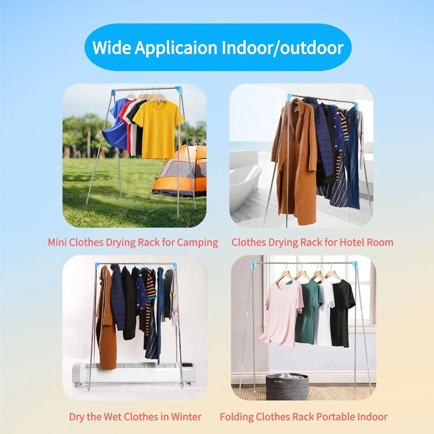 رگال لباس مسافرتی تاشو Lmaray، رخت آویز کوچک تاشو استیل ضد زنگ برای مسافرت، کمپینگ، اتاق هتل، خشکشویی، رقص، داخل خانه، خارج از خانه (معمولی) رگال لباس مسافرتی تاشو Lmaray، رخت آویز کوچک تاشو استیل ضد زنگ برای مسافرت، کمپینگ، اتاق هتل، خشکشویی، رقص، داخل خانه، خارج از خانه (معمولی)