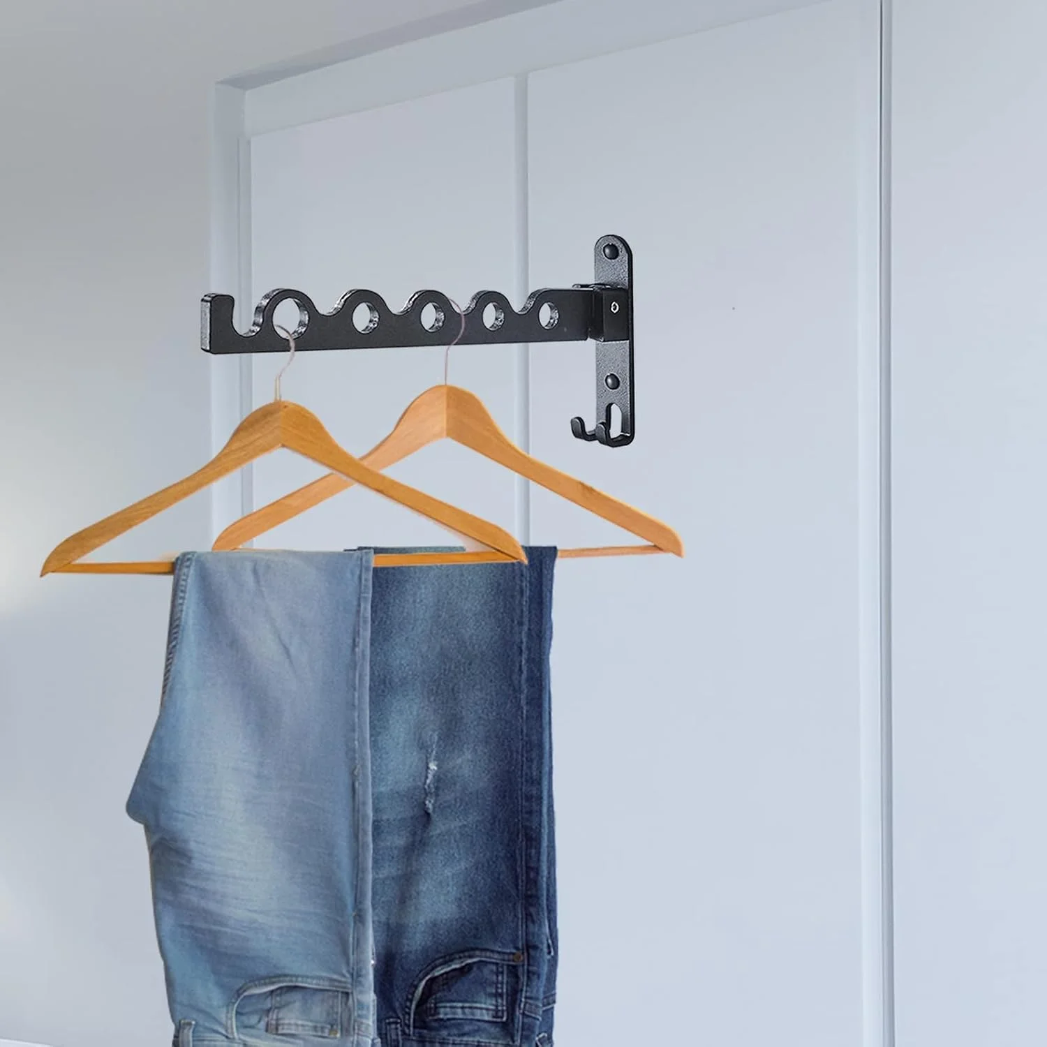 آویز لباس تاشو دیواری MAKINGTEC - خشک کن کوچک، آویز بدون نیاز به سوراخکاری، قفسه خشک کن تاشو آلومینیومی آویز لباس تاشو دیواری MAKINGTEC - خشک کن کوچک، آویز بدون نیاز به سوراخکاری، قفسه خشک کن تاشو آلومینیومی