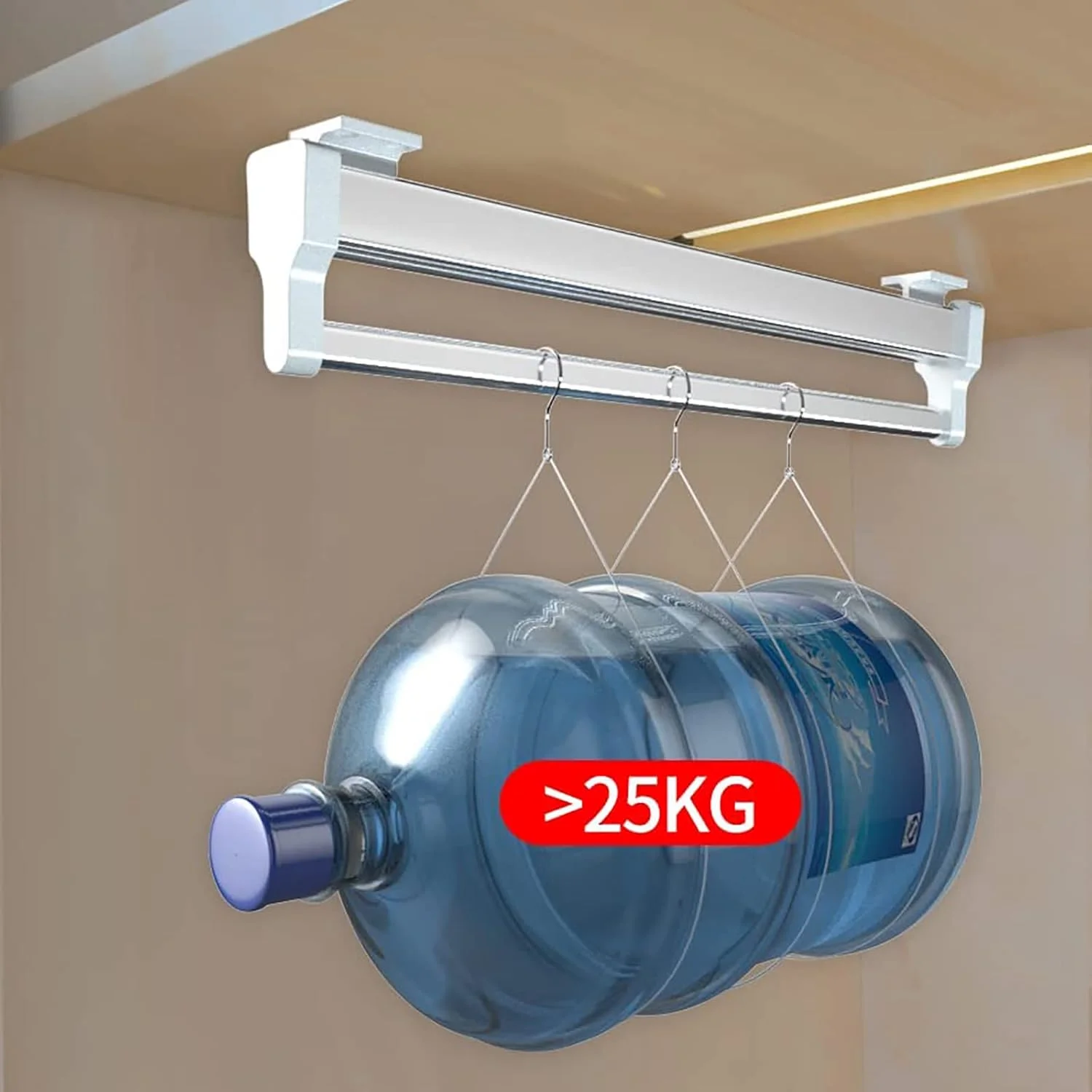 ریل لباس تلسکوپی و قابل تنظیم مافاژ، مناسب برای کمد لباس، 547 میلی متر، سفید ریل لباس تلسکوپی و قابل تنظیم مافاژ، مناسب برای کمد لباس، 547 میلی متر، سفید