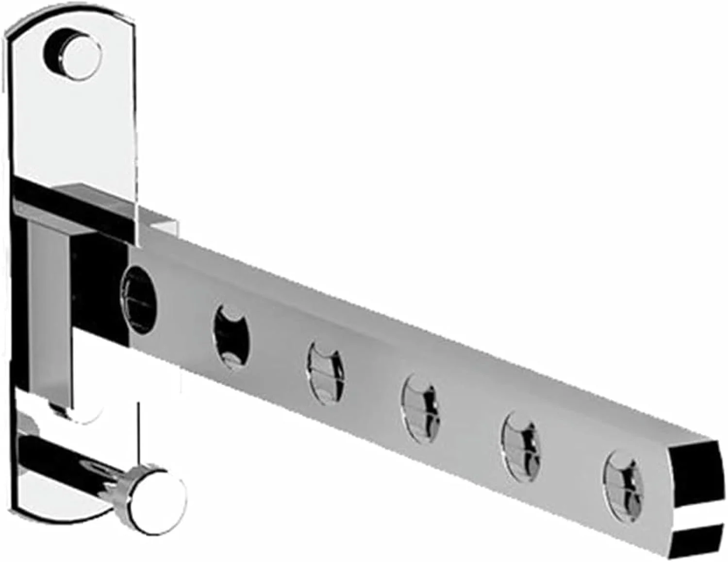 چوب لباسی دیواری تاشو و چرخشی، رخت آویز کم جا برای حمام و رختشورخانه، نظم دهنده لباس دیواری جمع و جور