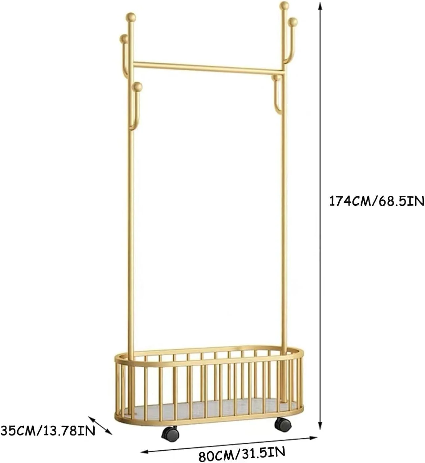 رگال لباس چند منظوره و مقاوم، رگال فلزی ایستاده لباس با میله و سبد ذخیره سازی پایین، رگال لباس چرخ دار با ترمز، آویز فلزی مستقل، سازمان دهنده رگال برای اتاق خواب داخلی