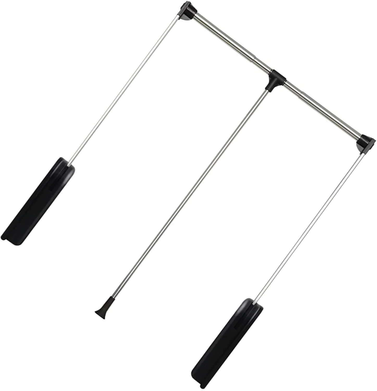 ریل لباس کمد دیواری کشویی - میله آویز لباس کمد قابل گسترش، قفسه شلوار کمد کشویی، لباس های کمد با عرض قابل تنظیم، ریل لباس کمد سنگین، 510-660 میلی متر