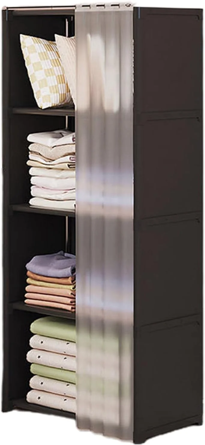 کمد لباس قابل حمل | قفسه نظم دهنده لباس ضد گرد و غبار - قفسه لباس با روکش پارچه ای نبافته برای اتاق خواب