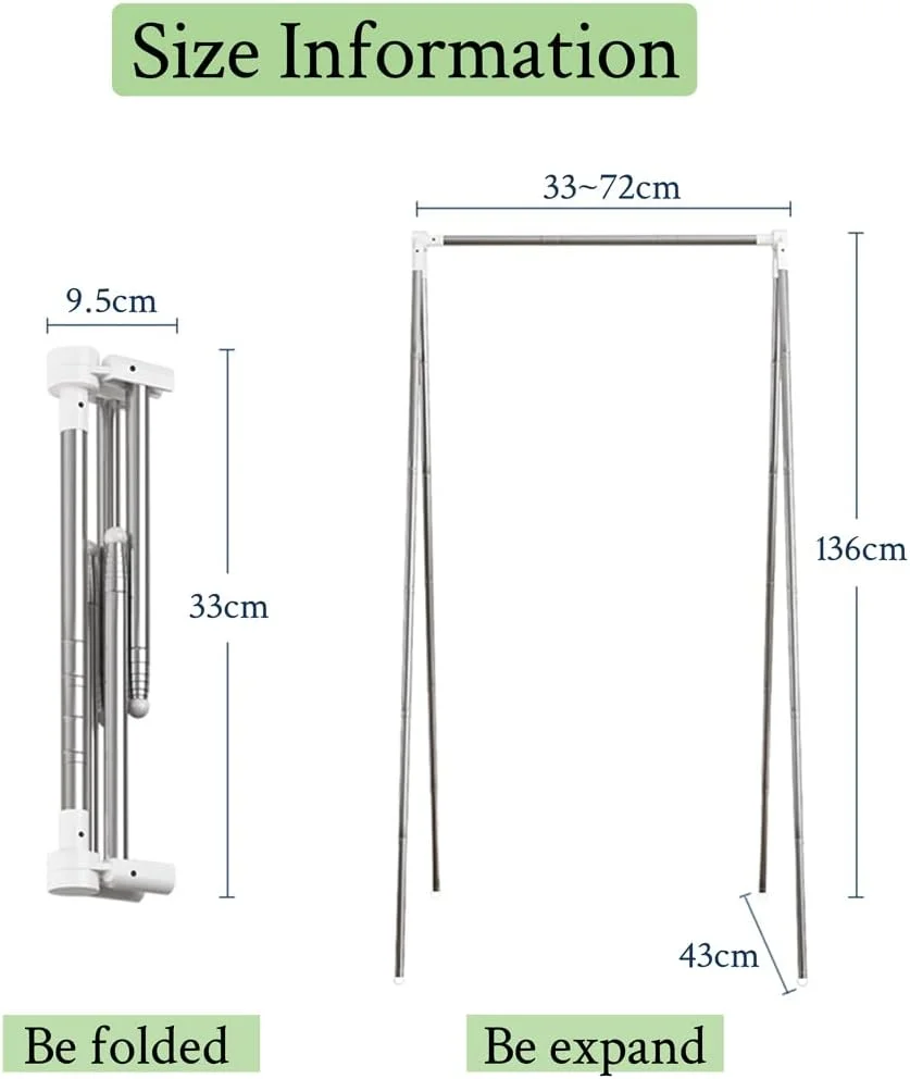 رخت آویز مسافرتی قابل حمل SYAMEET، رخت آویز تاشو، قابل استفاده برای خشک کردن لباس در داخل خانه، مناسب برای سفرهای کاری، مسافرت، کمپینگ، استودیو رقص و بسیاری از سناریوهای دیگر زندگی. رخت آویز مسافرتی قابل حمل SYAMEET، رخت آویز تاشو، قابل استفاده برای خشک کردن لباس در داخل خانه، مناسب برای سفرهای کاری، مسافرت، کمپینگ، استودیو رقص و بسیاری از سناریوهای دیگر زندگی.