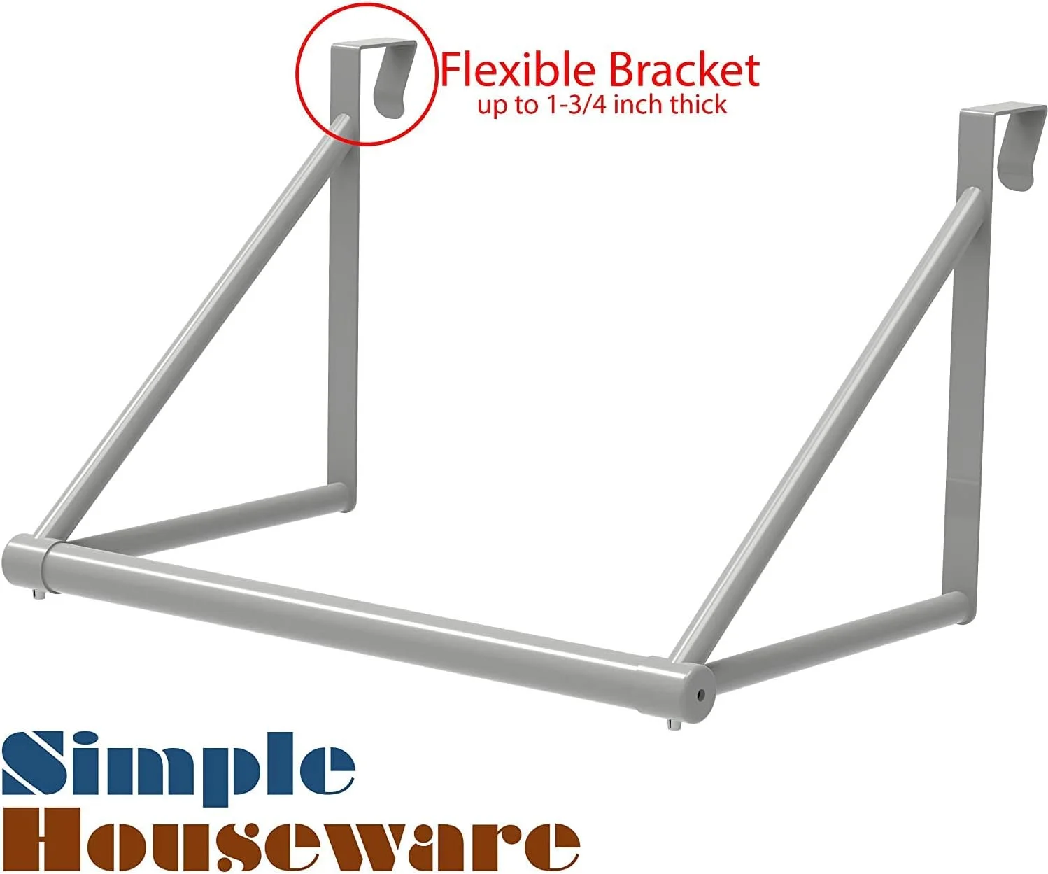 میله آویز لباس پشت دری Simple Houseware، نقره ای میله آویز لباس پشت دری Simple Houseware، نقره ای