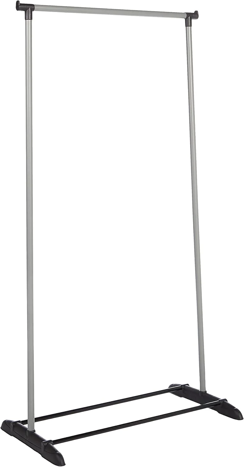 رگال لباس Showay، آویز استیل ضد زنگ قابل تنظیم با چرخ، تک، دو، سه لایه برای داخل و خارج از منزل (تک میله) رگال لباس Showay، آویز استیل ضد زنگ قابل تنظیم با چرخ، تک، دو، سه لایه برای داخل و خارج از منزل (تک میله)