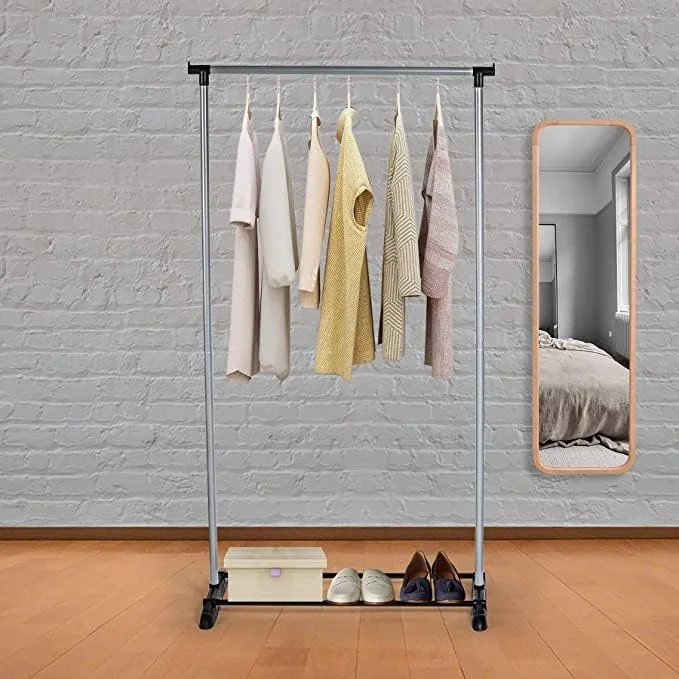 آویز لباس تک میله شووی، رنگ نقره ای، Cd-1202-06، یک سایز