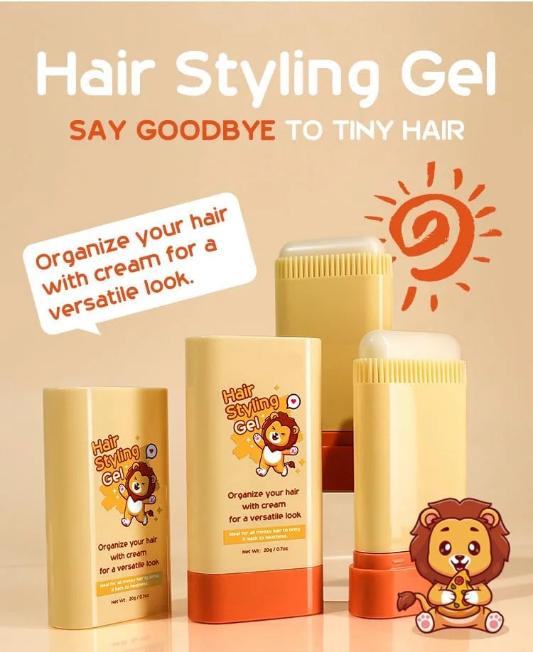 ژل حالت دهنده مو کودک همراه با کرم، 20 گرم - مراقبت ملایم از پوست سر، فرمول غیر چرب و غیر چسبنده، شانه زدن آسان، ماندگاری طولانی برای مدل موهای مرتب، کنترل دقیق دوز