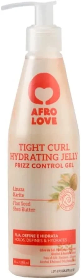 ژل آبرسان و کنترل وز موی فر Afro Love حاوی دانه کتان و شی باتر، 283 گرم