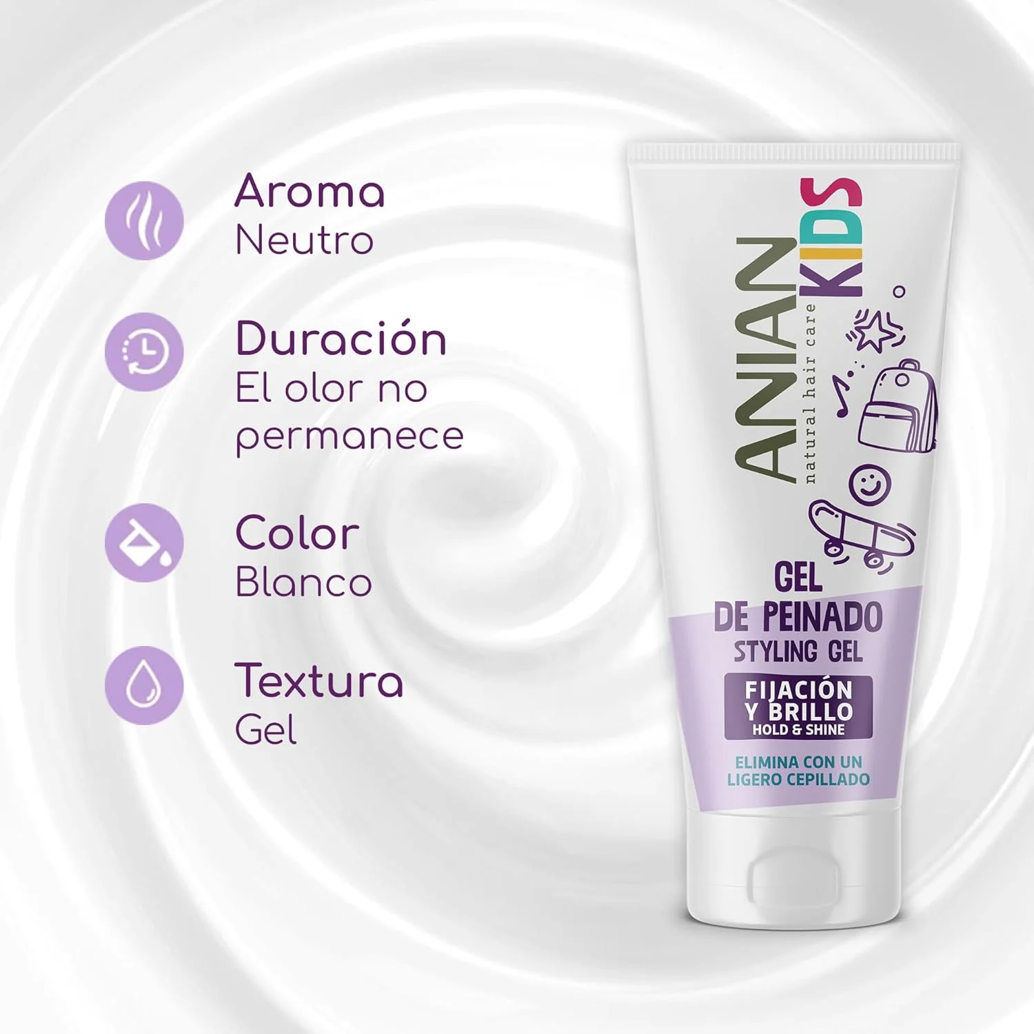 ژل حالت دهنده مو کودکانه ANIAN، ۲۵۰ میلی لیتر