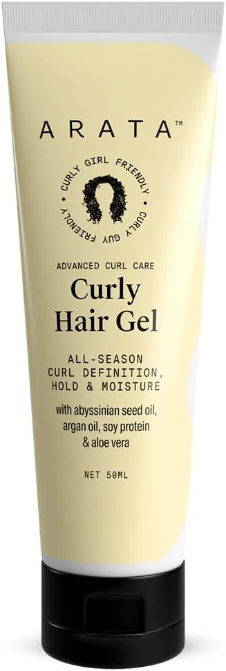 ژل حالت دهنده موی فر آرata Advanced Curl Care (۵۰ میلی لیتر) | حاوی روغن دانه حبشی، روغن آرگان، پروتئین سویا و آلوئه ورا | حالت دهی موی فر در تمام فصول و ایجاد حالت نرم و طبیعی