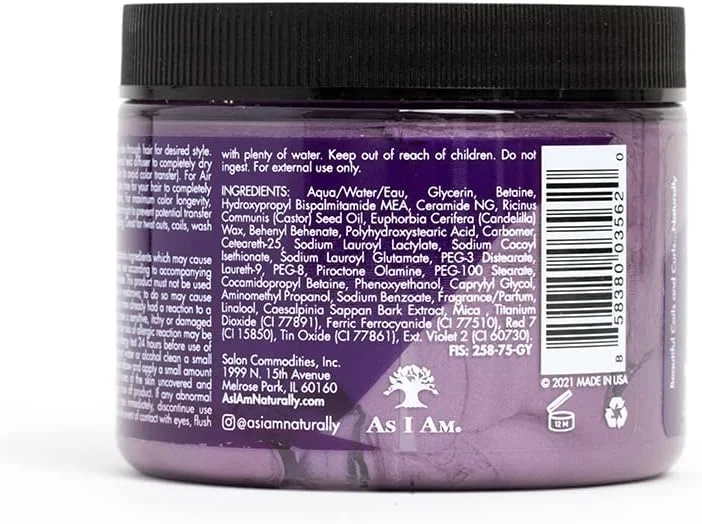 ژل رنگ مو و حالت دهنده فر - بنفش آتشین - 170 گرم - رنگ موی موقت - حالت دهی متوسط - بدون تست حیوانی