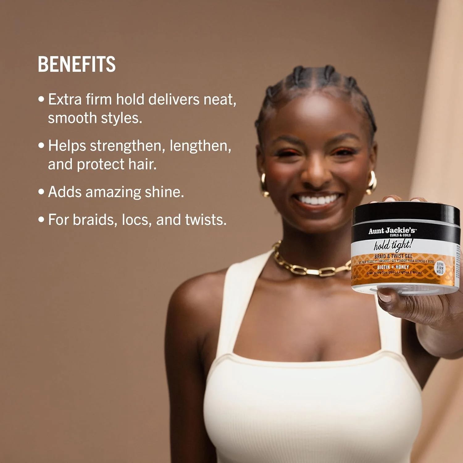 ژل حالت دهنده بافت و پیچ Aunt Jackie's، مجموعه برنده جایزه، با قدرت نگهدارندگی بسیار قوی، 212 گرم