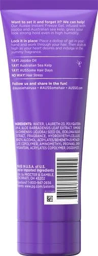 ژل موی حالت دهنده فوری Aussie با روغن جوجوبا و جلبک دریایی، 207 میلی لیتر
