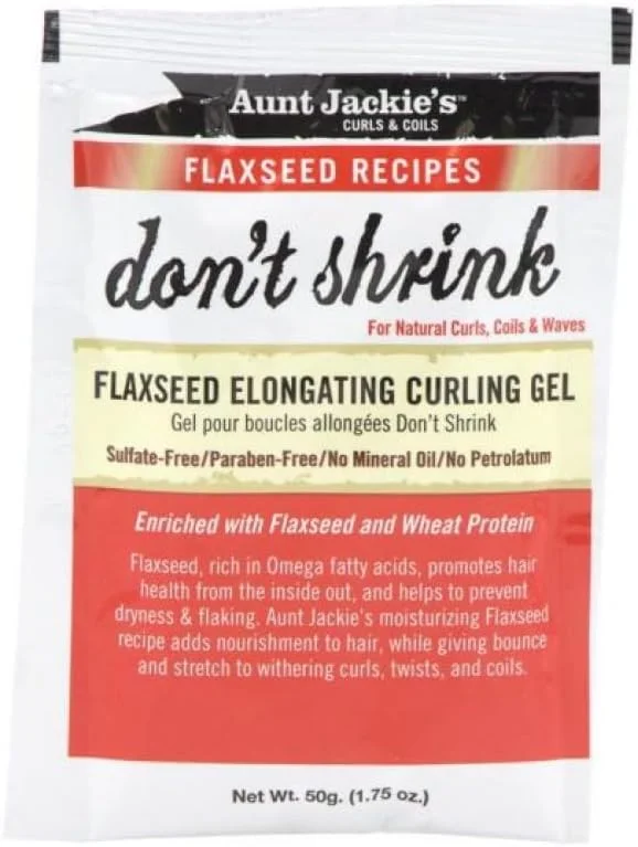 ژل فر کننده و بلند کننده مو حاوی تخم کتان Aunt Jackie's Curls & Coils، حجم 50 گرم