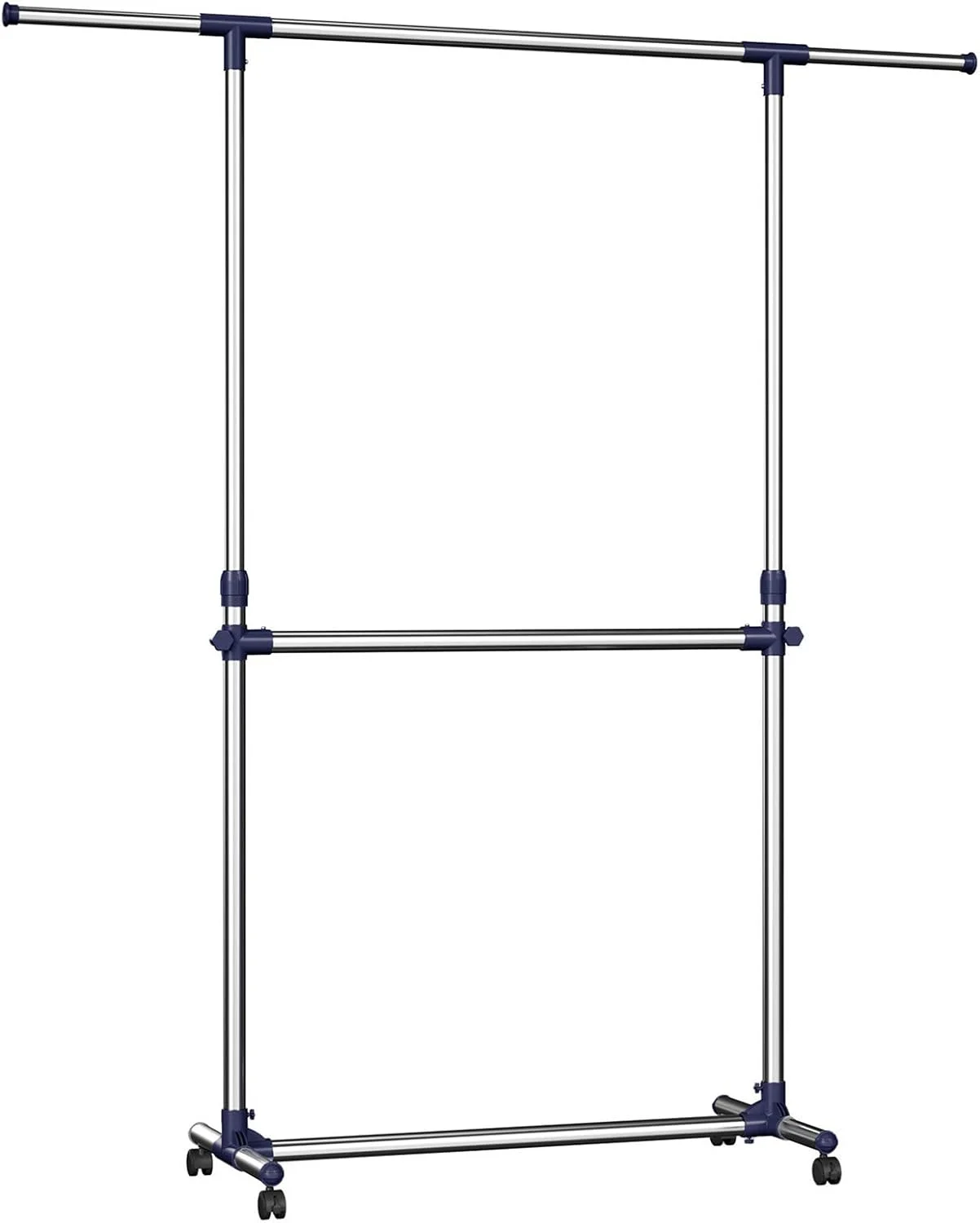 رگال لباس قابل تنظیم SONGMICS با میله میانی - لوله روکش استیل LLR41L