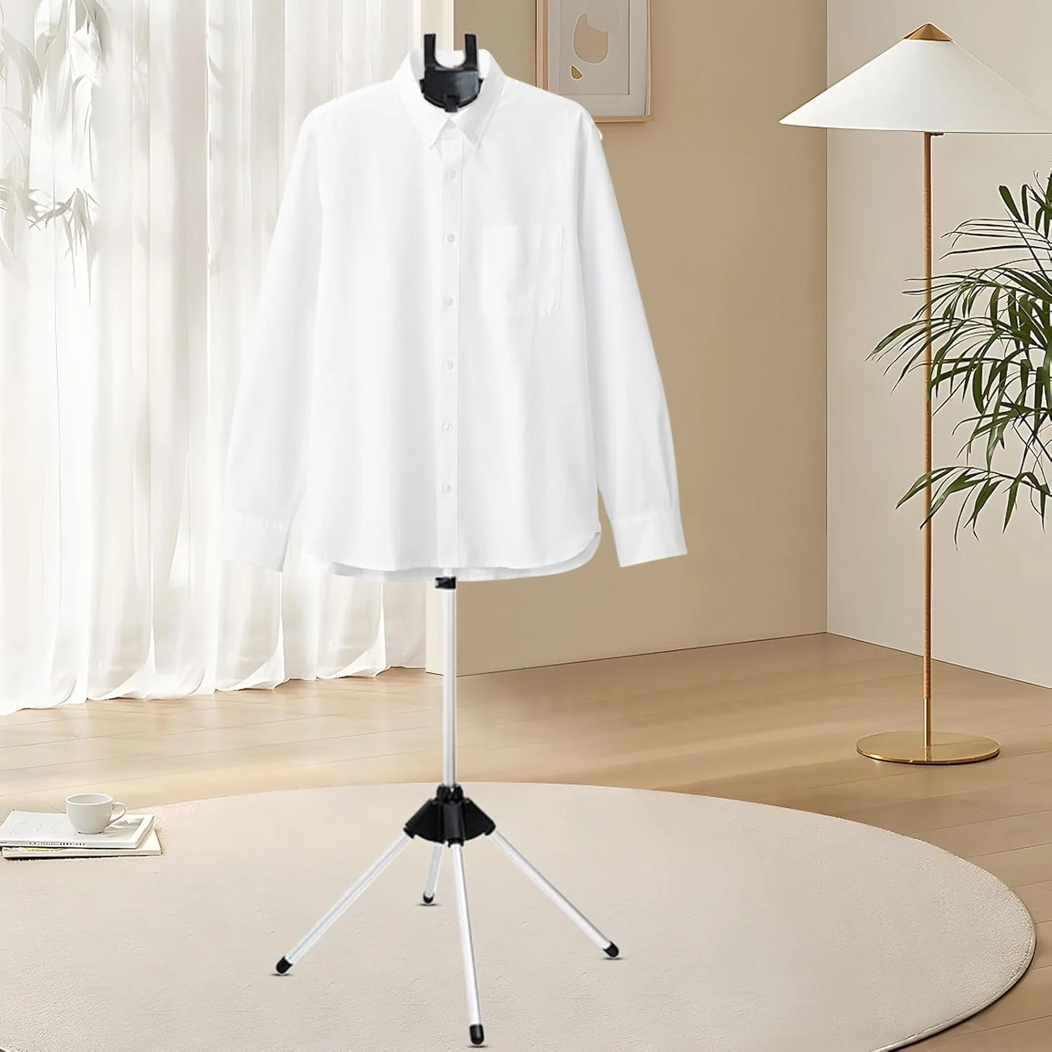 آویز لباس بخارگر، رخت آویز بخار برای اتو کردن لباس، نگهدارنده قابل حمل با ارتفاع قابل تنظیم برای کت، ژاکت، پیراهن، شلوار، لباس مجلسی و پوشاک