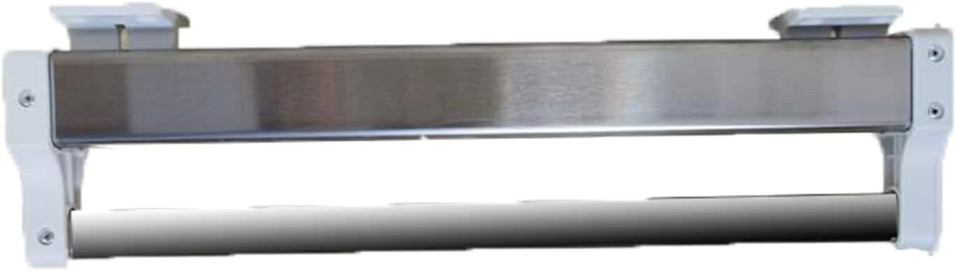 ریل شلوار آویز ریلی، میله کمدی کشویی، سازمان دهنده کمد لباس، ریل کشویی صرفه جویی در فضا برای شلوار جین، لباس، روسری، سفید - 40 سانتی متر