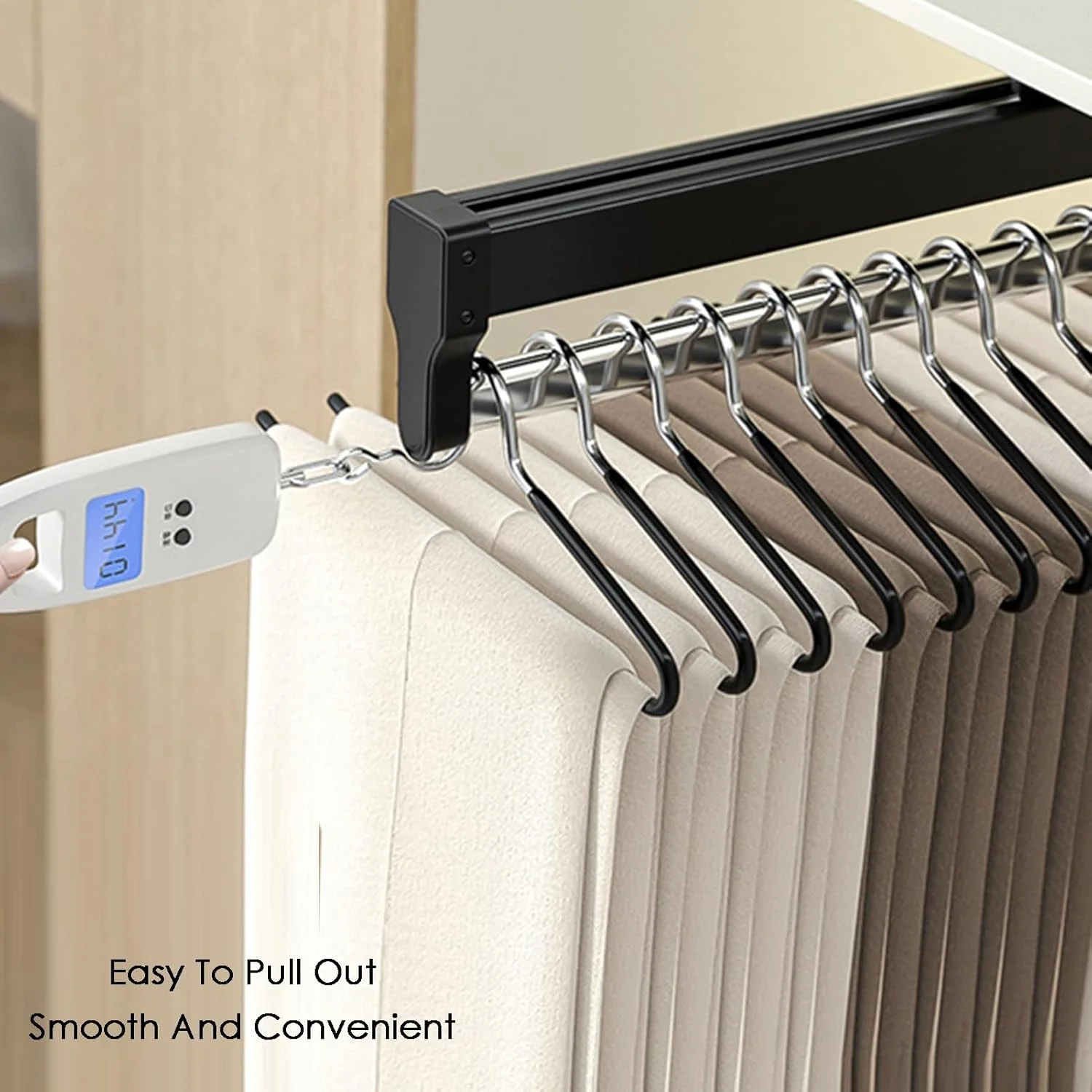 ریل شلوار آویز ریلی، نگهدارنده کراوات قابل تنظیم از جنس استیل ضد زنگ، سازمان دهنده کمد کشویی، 1 عدد، برای شلوار جین، حوله، کراوات، شال، لباس و روسری، 300 میلی متر ریل شلوار آویز ریلی، نگهدارنده کراوات قابل تنظیم از جنس استیل ضد زنگ، سازمان دهنده کمد کشویی، 1 عدد، برای شلوار جین، حوله، کراوات، شال، لباس و روسری، 300 میلی متر