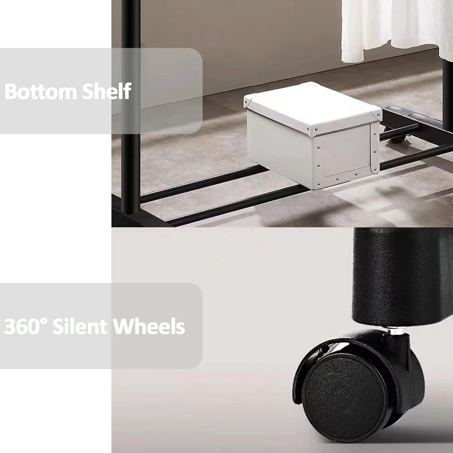 رگال لباس قابل تنظیم ویوو تکنولوژی با قابلیت جابجایی و چرخ رگال لباس قابل تنظیم ویوو تکنولوژی با قابلیت جابجایی و چرخ